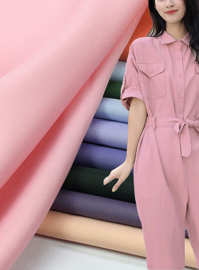 春夏时尚斜纹豪华呢绒抗皱布料 职业工装A字裙短裤西套装面料散剪