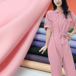 春夏时尚斜纹豪华呢绒抗皱布料 职业工装A字裙短裤西套装面料散剪