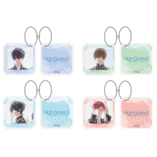 星河动漫 Free！七濑遥 橘真琴 桐岛郁弥 椎名旭 黑色制服 挂件