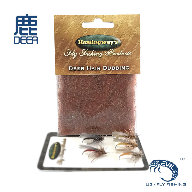 进口 鹿毛纤维 飞钓绑钩材料 干式材料 浮水 石蚕蛾 躯体