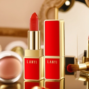 网红兰奕红樱桃水感温变口红不沾杯保湿滋润补水显白平价包邮