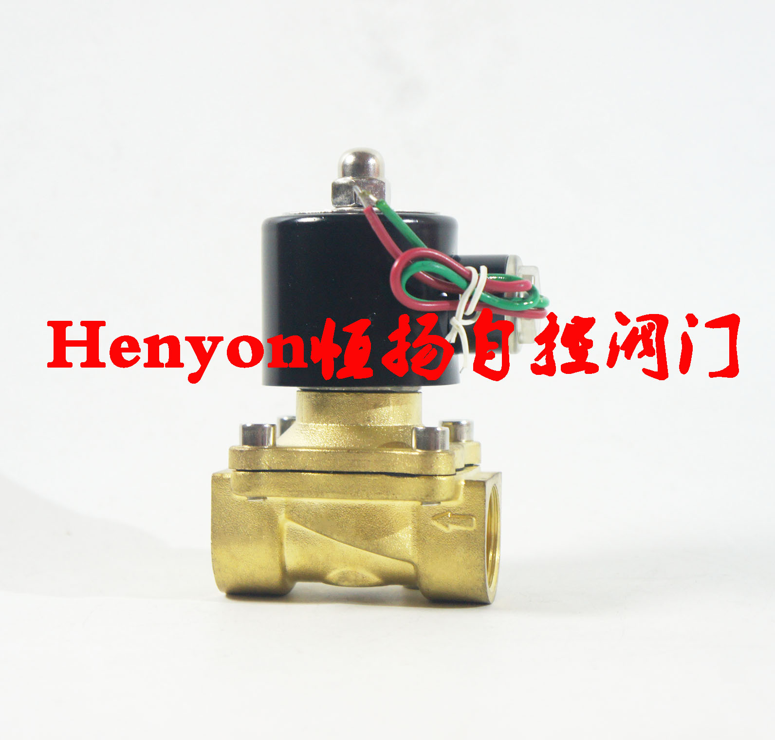 DN20黄铜水阀2W200-20丝口电磁阀 6分电磁水阀 水汽油通用电磁阀