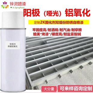 定制阳极铝氧化喷漆氧化铝银白色哑光铝氧化修补翻新防锈手自喷漆