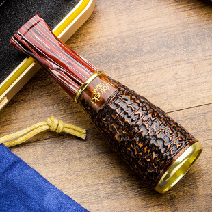 雪茄用烟嘴鲁宾斯基石楠木坎帕兰咬嘴多环径LUBINSKI便携烟嘴带