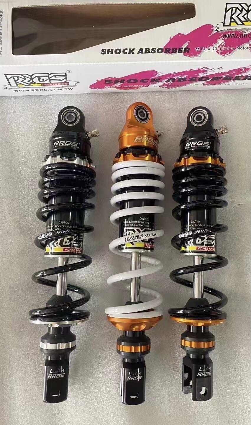 台湾RRGS新巧格i 125CC 改装后减震后叉阻尼可调新福喜赛鹰夜行者