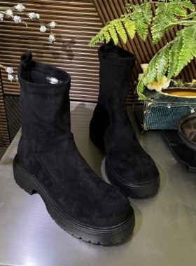 新款百搭瘦瘦靴厚底女靴S29A595626