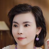 紫兔毛水晶中式 国风精致高级感圆珠耳坠耳环29AB235342