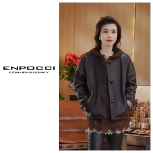 式 百搭款 S29YA102629 秋冬皮衣简约时尚 25年P家同款