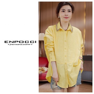 enpocci蝙蝠袖 领子钻衬衣S30YS1583836