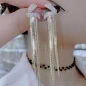 女神2026气质长款 高级感网红轻奢修饰脸型耳坠耳饰品 流苏耳环新款