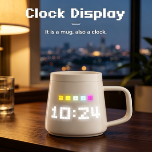 PixelMug P1智能像素马克杯 高颜值个性创意DIY数字显示触控水杯