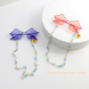 女童太阳镜ins小清新UV400防紫外线墨镜女孩洋气潮花朵偏光遮阳镜