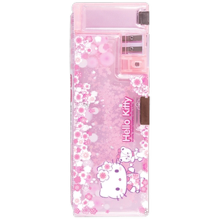 多功能流沙笔袋三丽鸥女孩小学生可爱笔文具盒铅笔盒女一年级幼儿园男孩女生高颜值大容量笔袋文具袋广博卡通