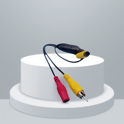 汽车用品视频线车载视频转接线3.3V5V4P公头接口
