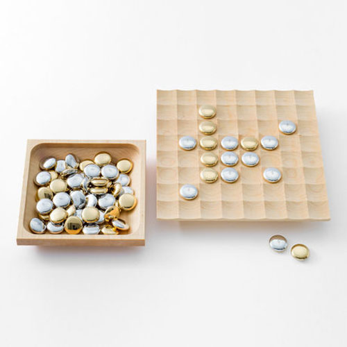 北欧金属棋子高档枫木棋牌套装