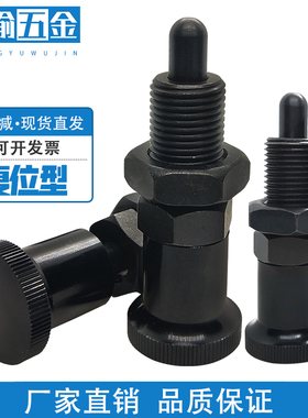 PXAL10 加长旋钮柱塞SXPAL16分度销ZAR01-M12碳钢ZAR12-M8A复位型