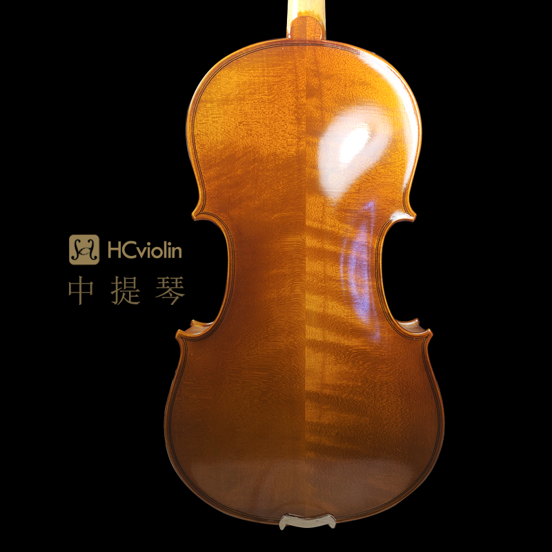 火车说琴提琴圈高档手工实木中提琴，考级演奏琴