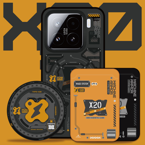 XFOONG原创|设计师品牌 X20黑化 适用于小米15 15Pro 15s pro手机壳保护软壳 TPU保护套双层imd图案xiaomi