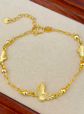 镭射蝴蝶手链精致首饰小众设计