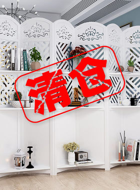 欧式屏风隔断客厅卧室遮挡家用折叠移动简约现代网红玄关墙美容院