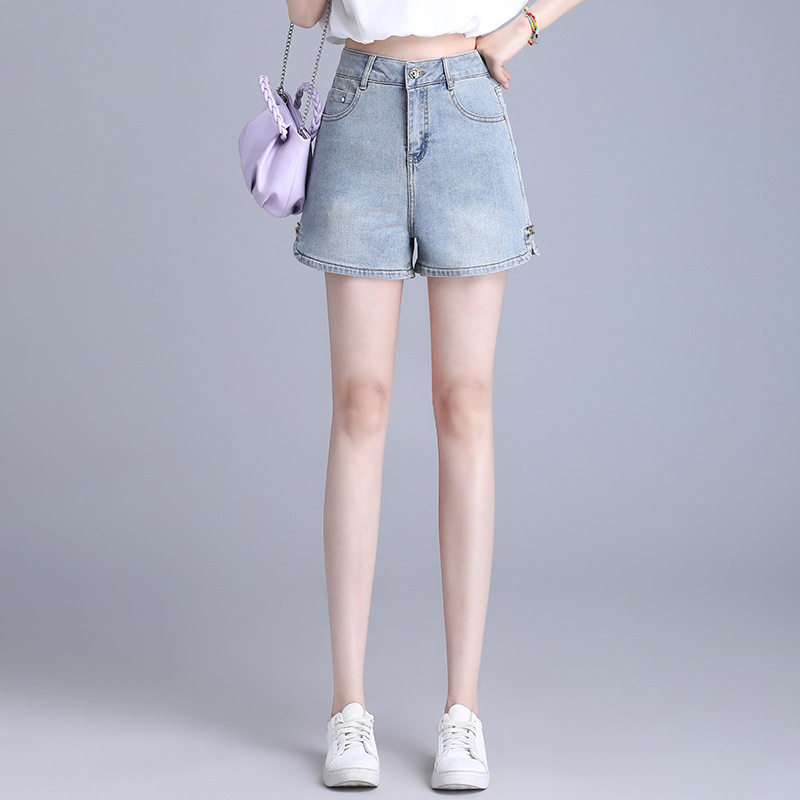 夏季高腰显瘦百搭牛仔短裤女