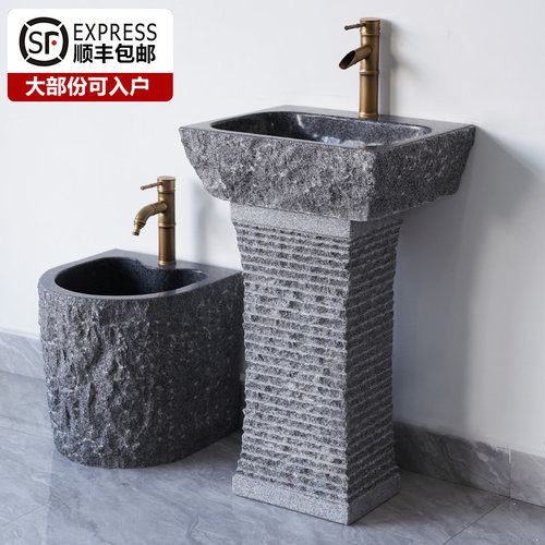 洗手盆天然原石雕刻传手工艺