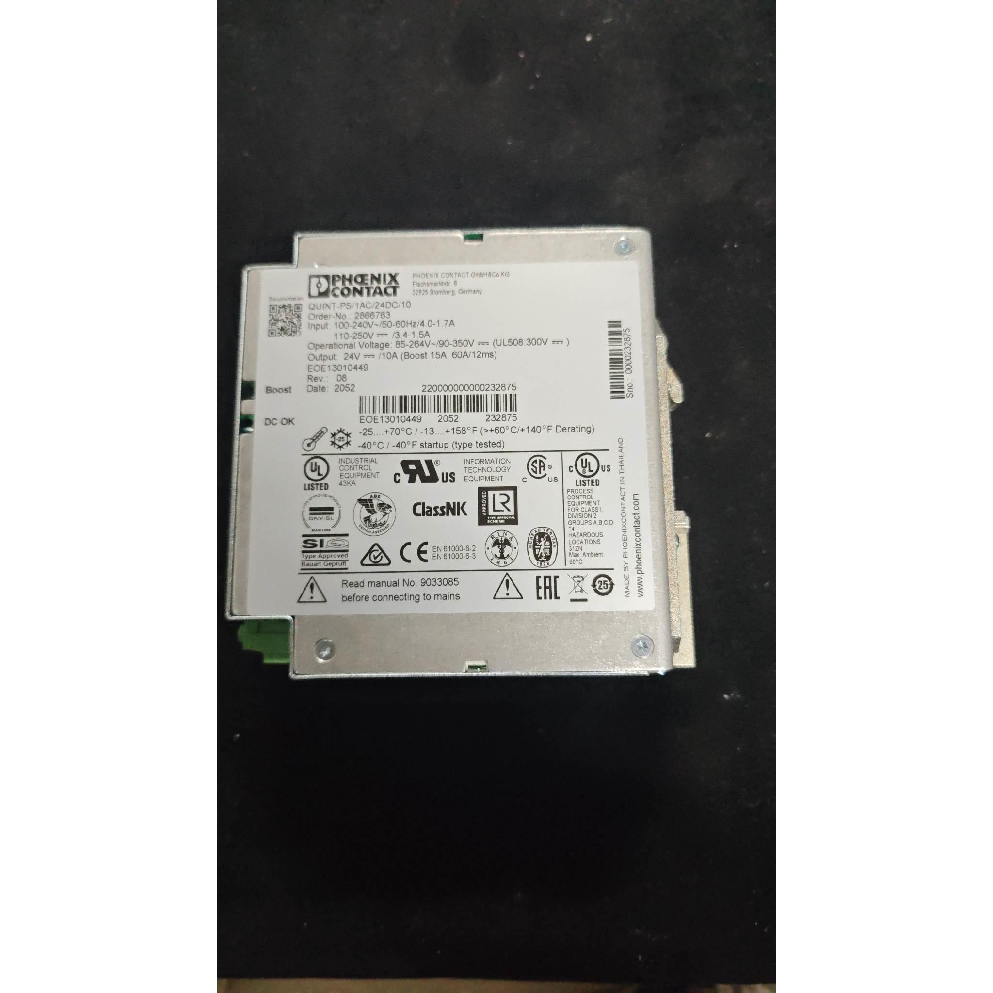 PHOENIX电源QUINT-PS3AC24DC10   2866763全新原装现货议价