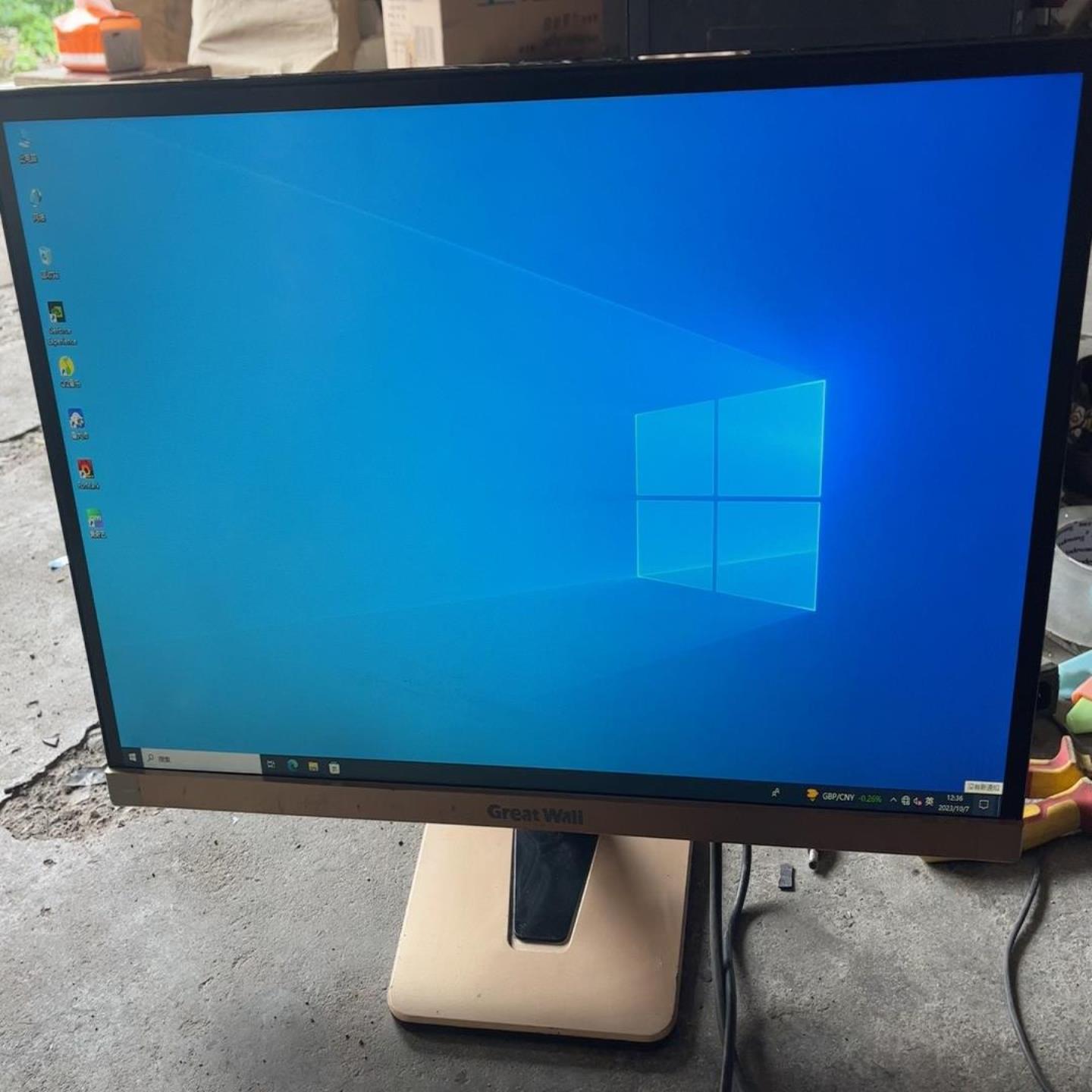 长城显示器型号LED23W88无边框显示器功能正常拍前询价