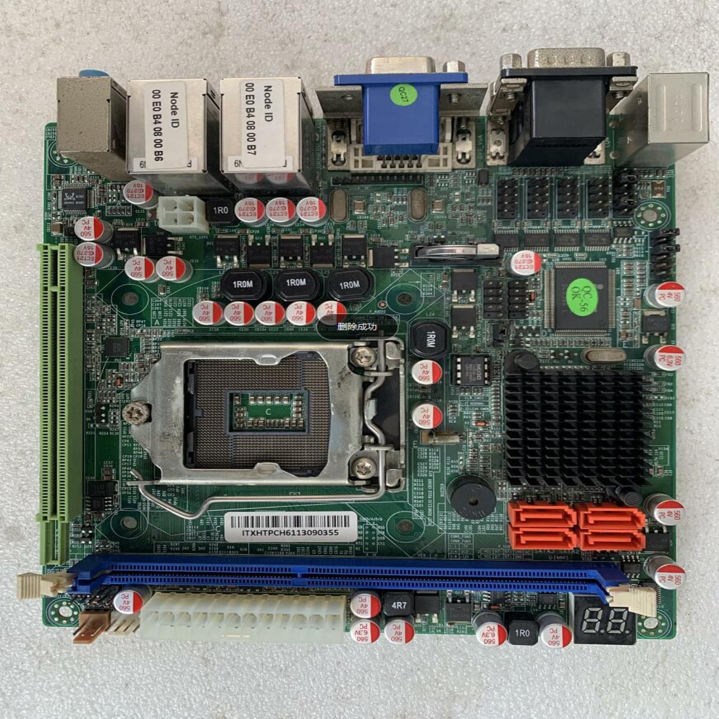 拆机 ITX-HTPCH61双网口工业主板 工控机主板H61 DDR3 实物图现货
