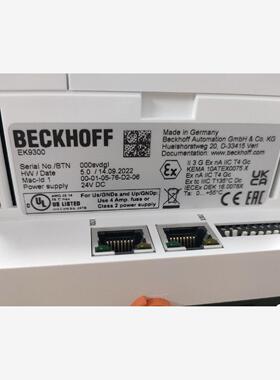 议价商品德国BECKHOFF倍福耦合器EK9300全新现货