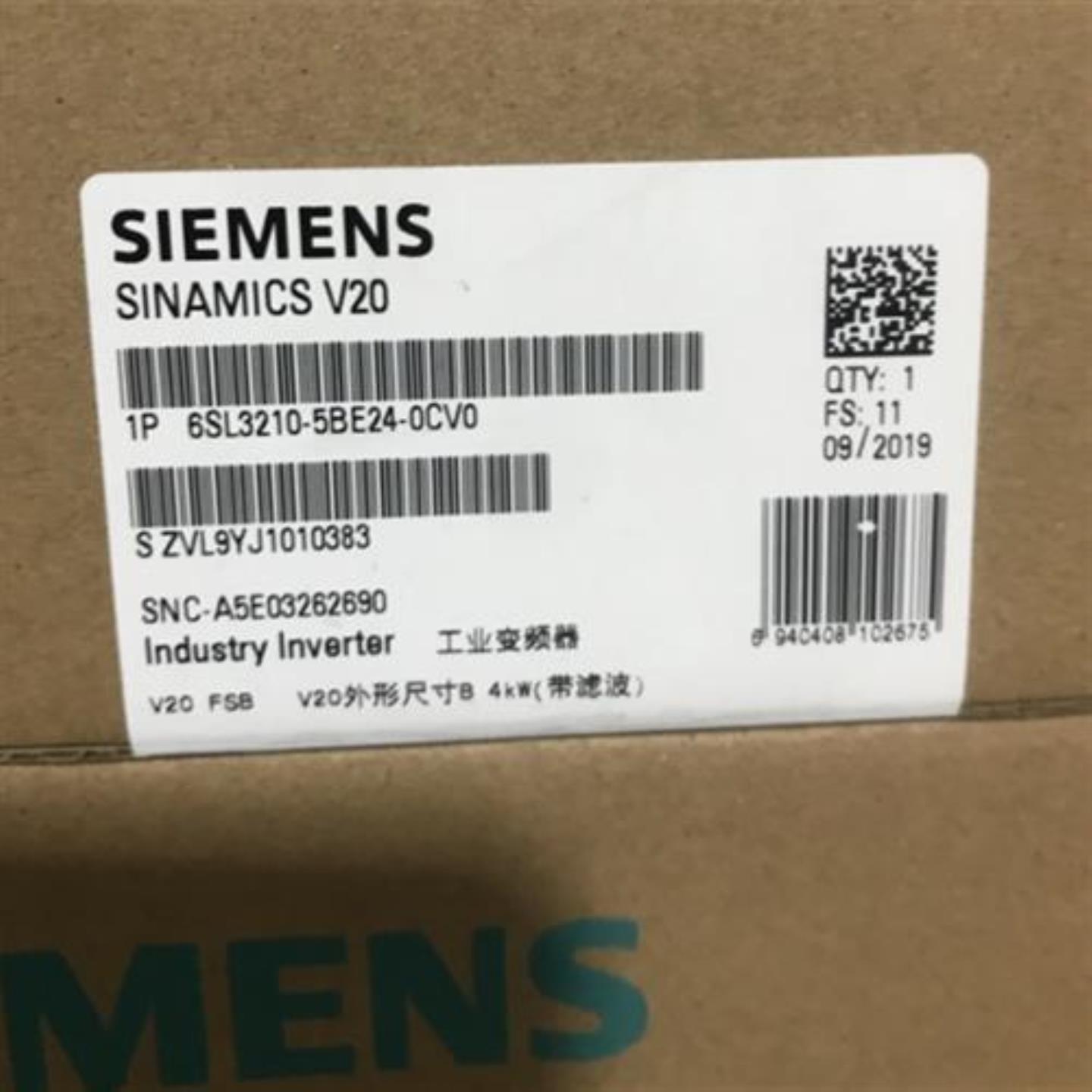 议价6SL3210-5BE31-8CV0产品V20变频器全新原装6SL32105BE318CV