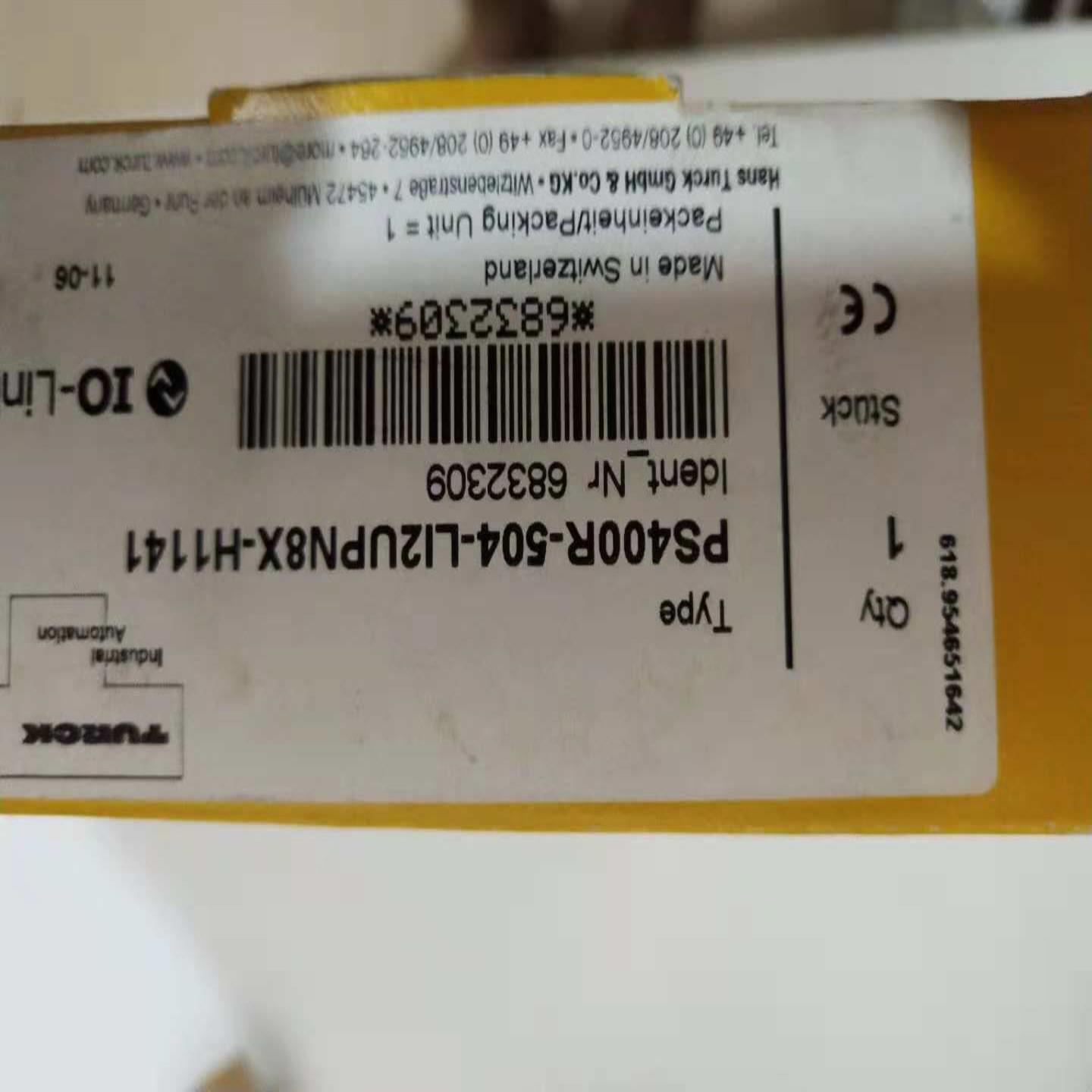 全新正品现货 PS400R-504-LI2UPN8X-H1141图尔克压力开关询价为准