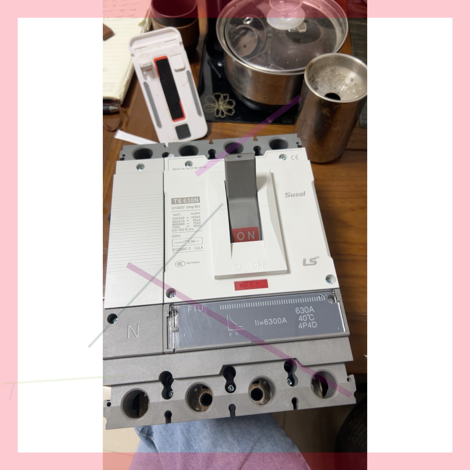 LS断路器 TS630N 4P4D成色可以99新包好带