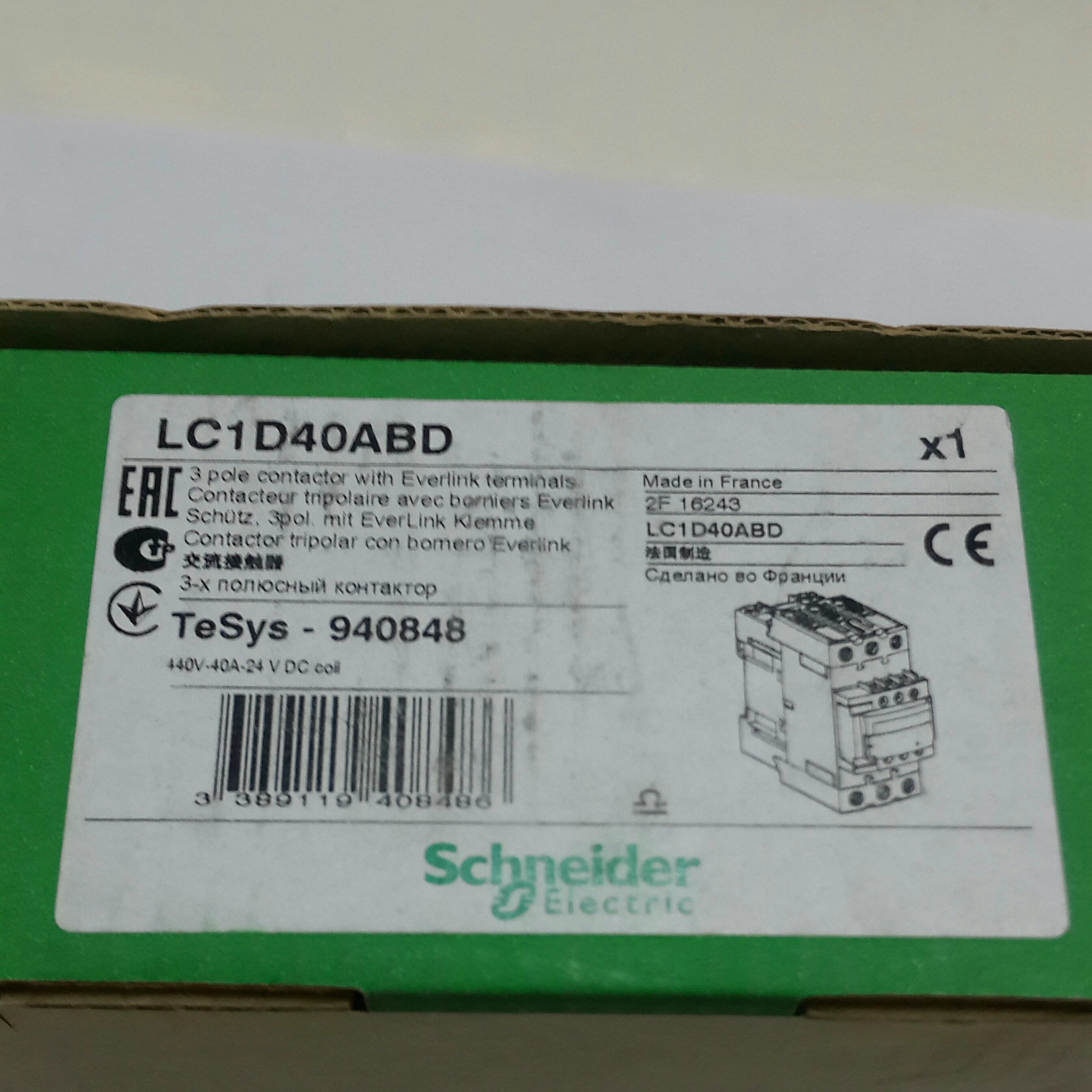 全新原装 schneider  LC1D40ABD 现货