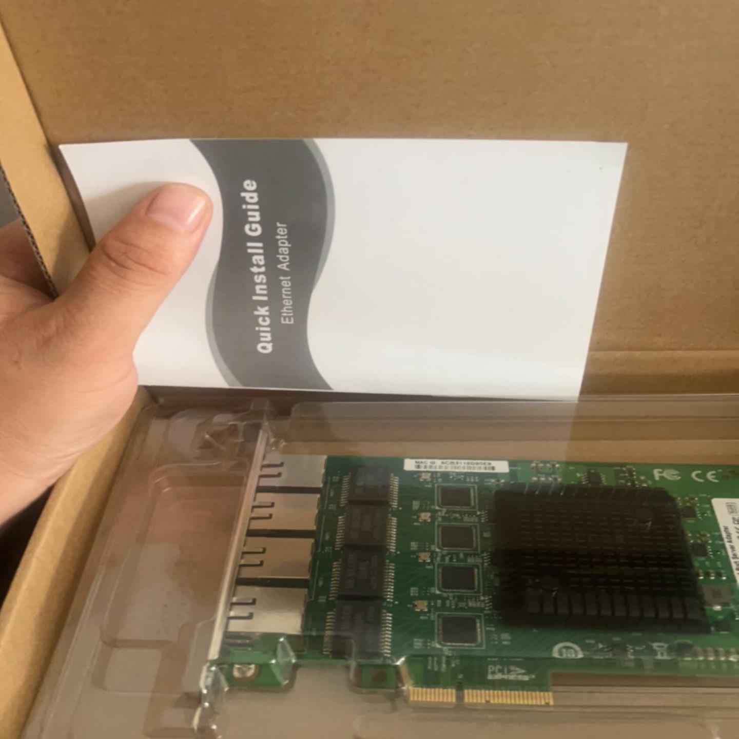 全新 intel I210 PCI-E 4口千兆网卡全新原装拍前请询价