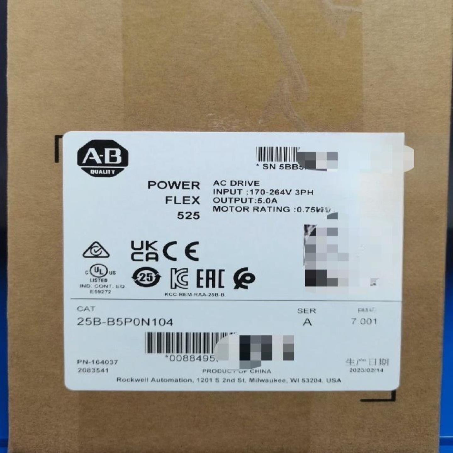 溢价—25B-B5P0N104 交流变频器10HP075kW