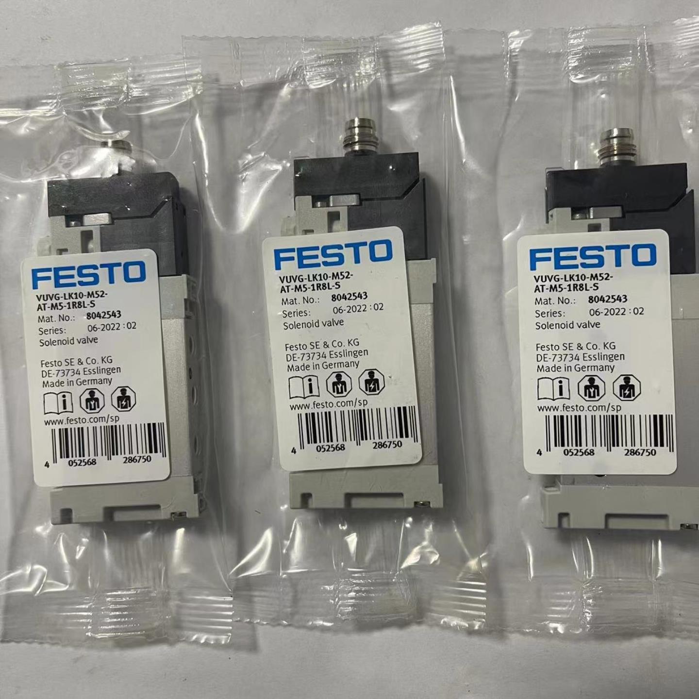 FESTO电磁阀VUVG-LK10-M52-AT-M5-1R8L-S8042543 8042544 8042542