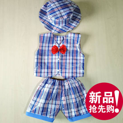 六一儿童环保时装秀服装幼儿园亲子走秀女手工材料环保时装秀衣服