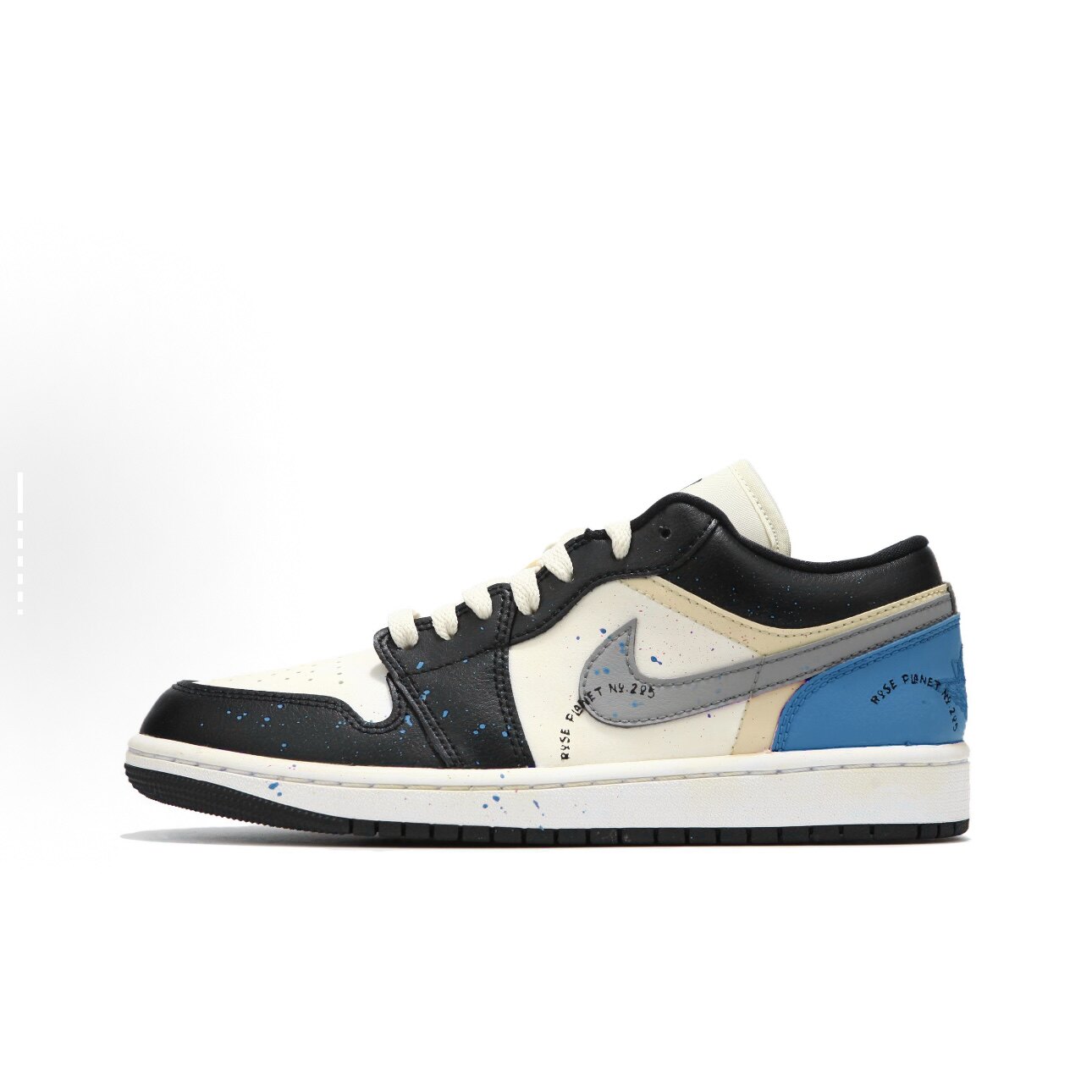 正品Nike Air jordan 1 闪电熊猫 耐克AJ1男鞋乔丹板鞋定制蓝球鞋