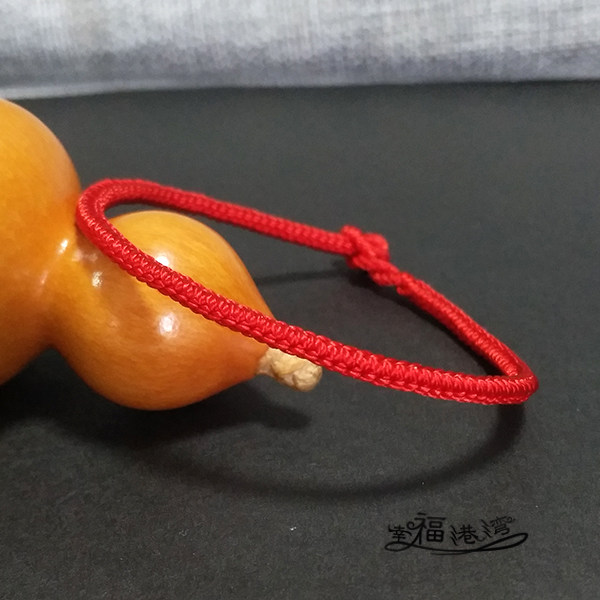 手工编织方八股红手绳本命年礼物