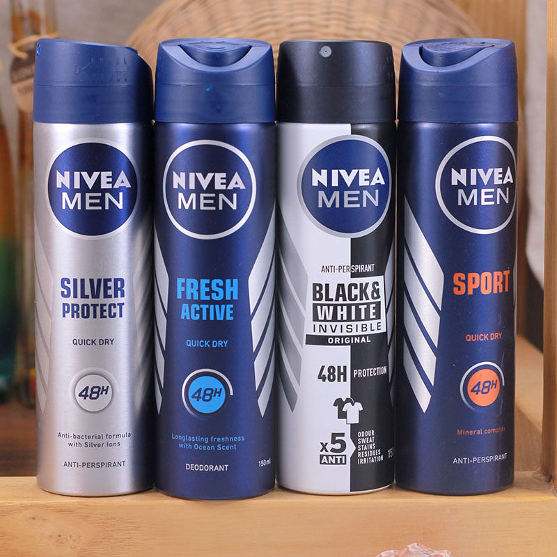 nivea妮维雅香体止汗喷雾男士魅力150ml持久干爽48h香港泰国进口