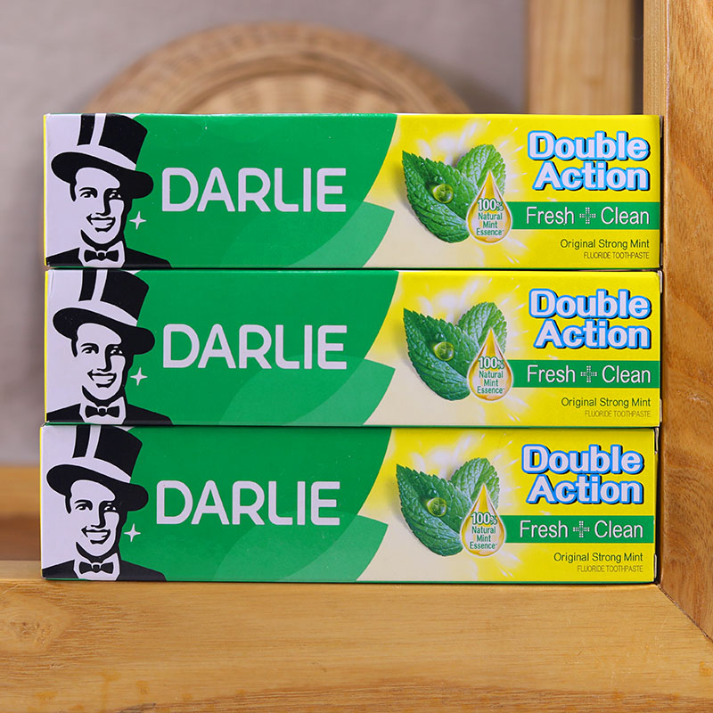 好来黑人双重薄荷氟清新进口牙膏