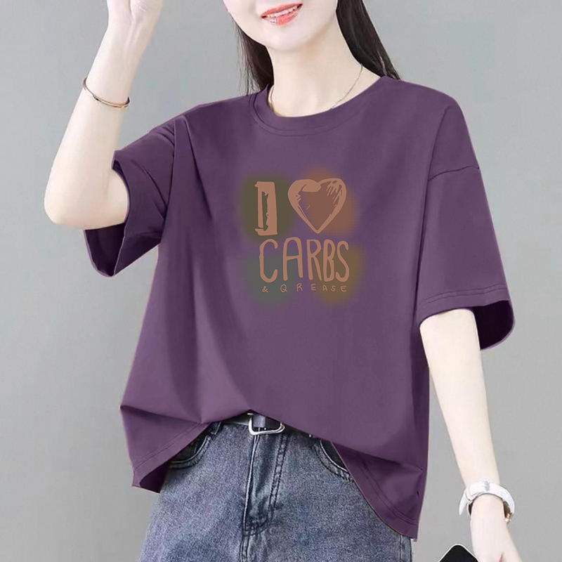 100%纯棉短袖t恤女夏季新款