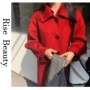 2019 mùa thu và mùa đông áo khoác cashmere hai mặt khí chất mới trong phần dài của áo len nữ màu rắn được đề nghị của phụ nữ - Áo khoác dài áo khoác nữ dáng dài có mũ