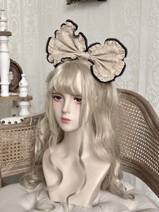 【小物掉落】十字岛复古lolita暗黑系华丽款三色入大姬袖优雅系