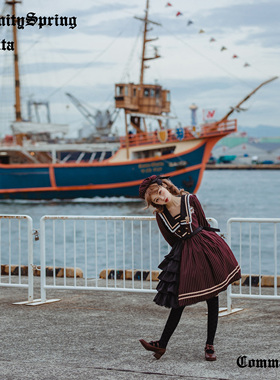 【完售展示】指挥官长袖op原创永恒之春海军侧开襟Lolita春秋军lo