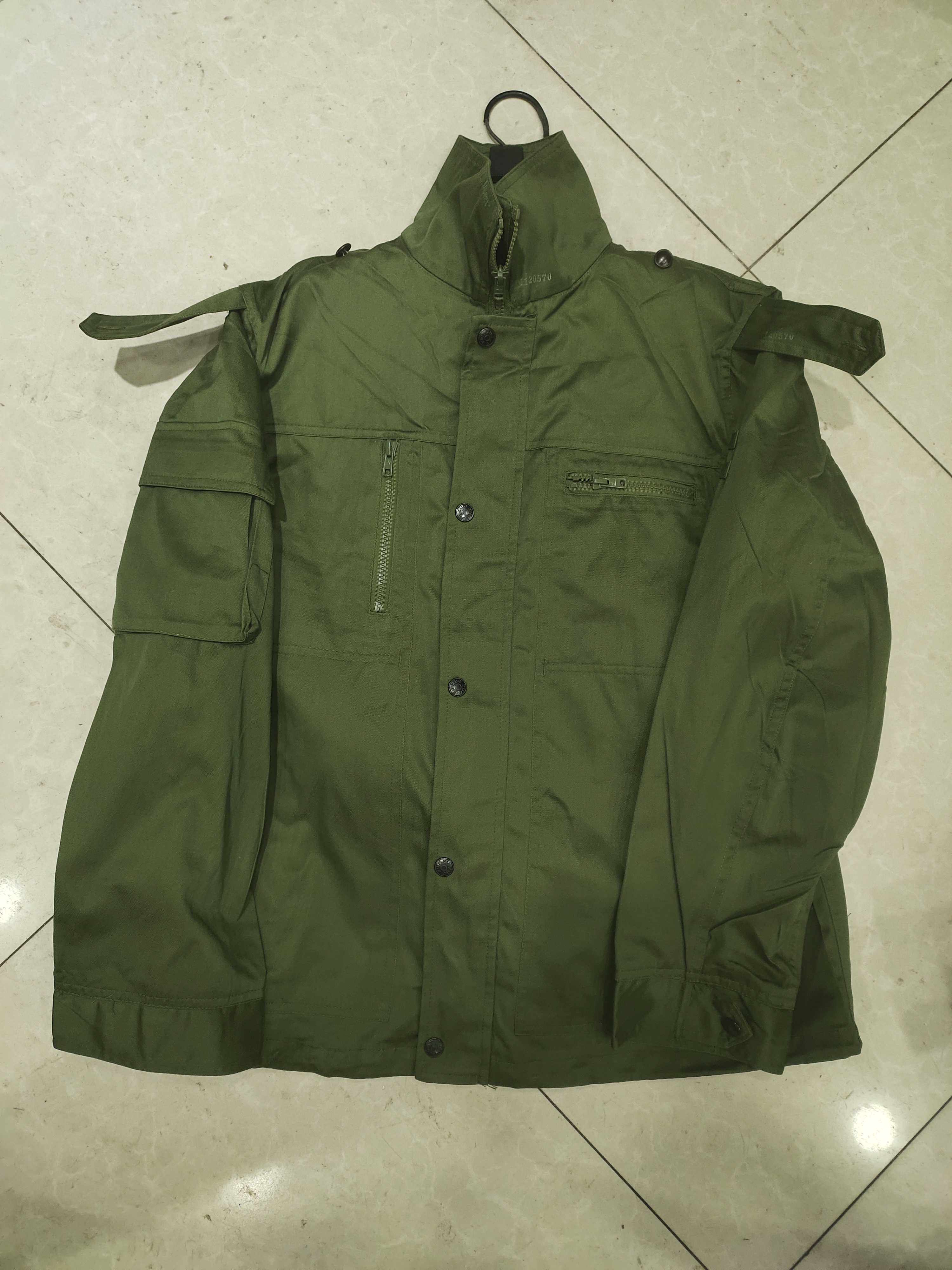 正品库存87式老款加厚草绿涤卡套装户外军旅工作电焊服陆冬作训服