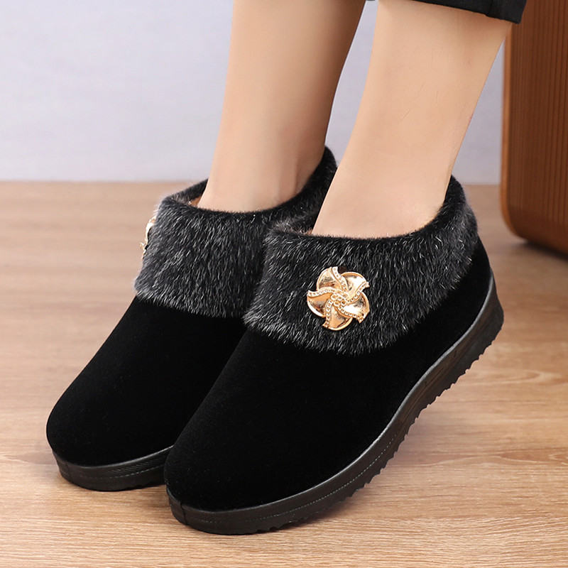 33码防滑冬季保暖老年人北京棉鞋