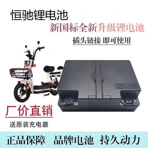 爱玛轻便手提脚踏内置款锂电池48v12ah小刀台铃48v20ah锂电