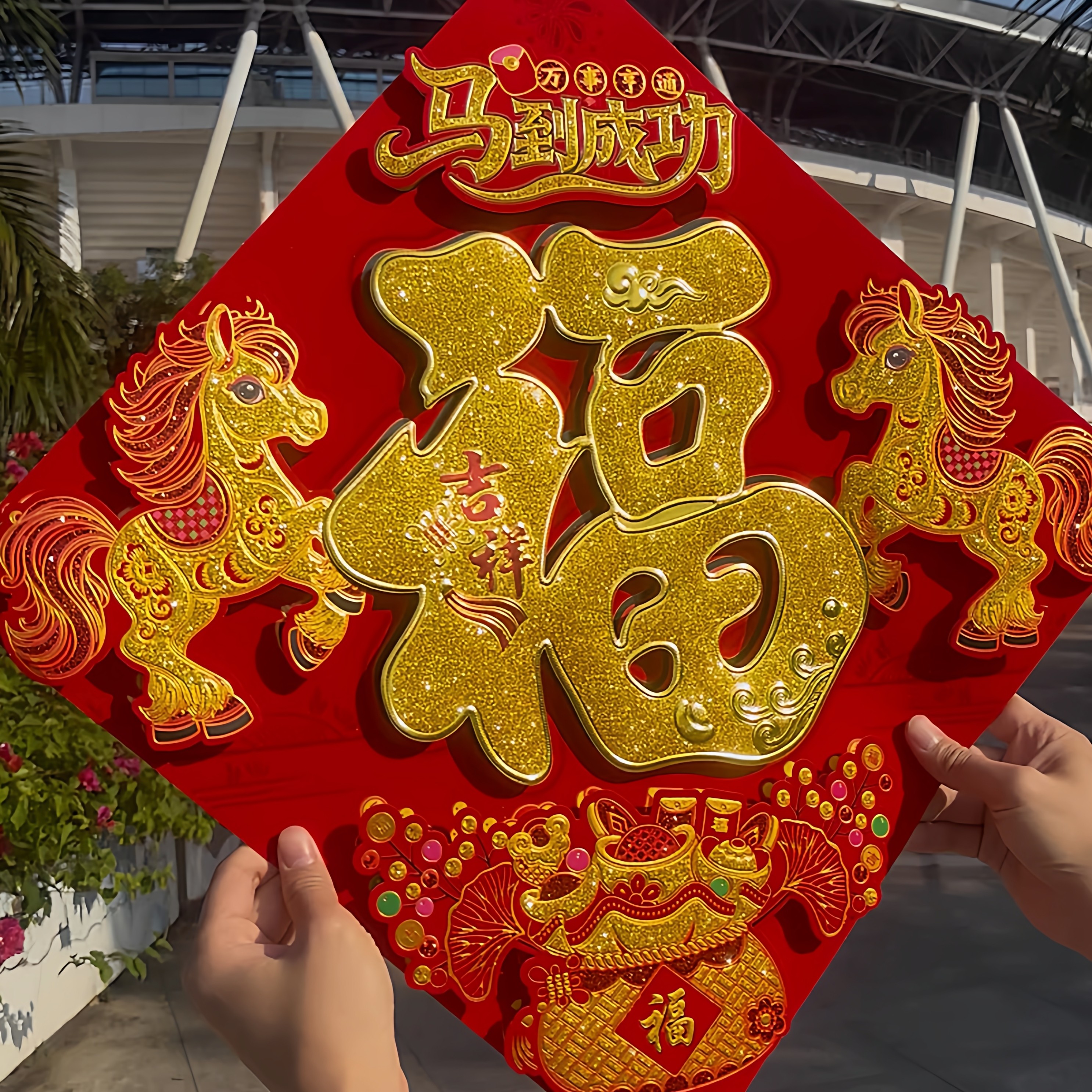 新款高档烫金福字贴纸中国风装饰新年春节门贴墙贴立体福字贴大门,节庆用品/礼品,福字/窗花/窗贴,淘宝优惠券,粉丝福利购,淘宝优惠卷